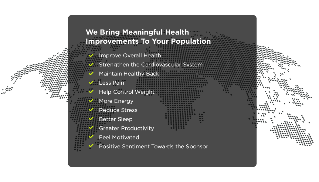 We Bring Meaningful Health Improvements To Your Population
